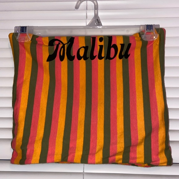 Multi-colored striped tube top - Picture 1 of 2